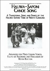 Haliwa Saponi Two-Part choral sheet music cover Thumbnail